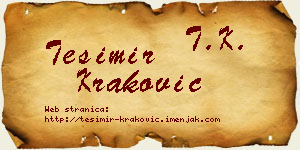 Tešimir Kraković vizit kartica
